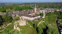 Conches en ouche en vue aérienne par drone