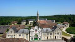 Abbaye la Trappe patrimoine religieux photographiée par drone