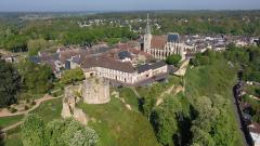 Patrimoine d un village en vue aérienne par drone