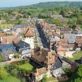 Photo aerienne par drone de beuvron en auge