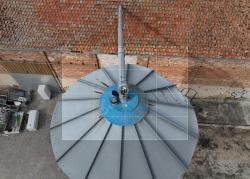 Photo aérienne silo pilote drone Occitanie